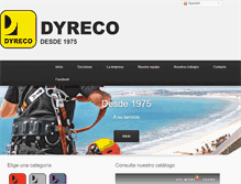 Tablet Screenshot of dyreco.com